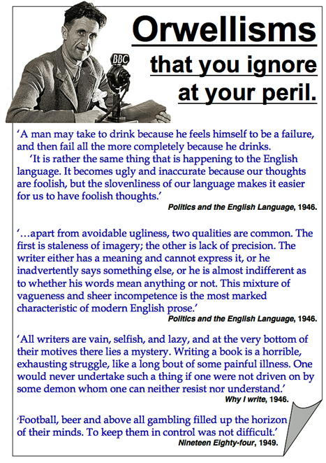 george orwell politics and the english language 1946